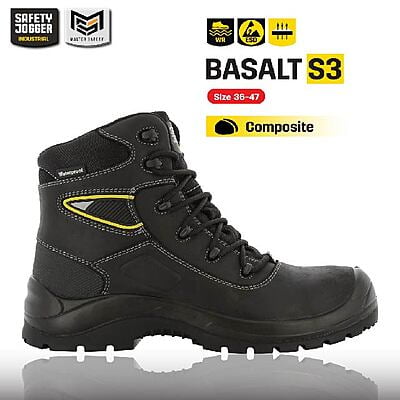รองเท้าเซฟตี้ Safety Jogger รุ่น BASALT รองเท้านิรภัย รองเท้าหัวเหล็ก รองเท้าหนัง รองเท้าเดินป่า