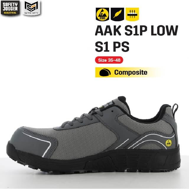 รองเท้าเซฟตี้ Safety Jogger  รุ่น AAK รองเท้านิรภัย รองเท้าหัวเหล็ก รองเท้าหุ้มส้น รองเท้ากันลื่น