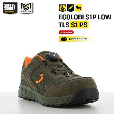 รองเท้าเซฟตี้ Safety Jogger  รุ่น ECOLOBI รองเท้านิรภัย รองเท้าหัวเหล็ก รองเท้ากันลื่น