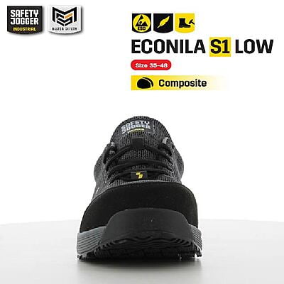 รองเท้าเซฟตี้ Safety Jogger รุ่น ECONILA S1 รองเท้านิรภัย  รองเท้าหุ้มส้น รองเท้ารีไซเคิล