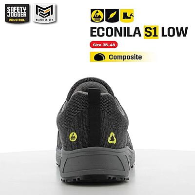 รองเท้าเซฟตี้ Safety Jogger รุ่น ECONILA S1 รองเท้านิรภัย  รองเท้าหุ้มส้น รองเท้ารีไซเคิล