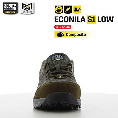 รองเท้าเซฟตี้ Safety Jogger รุ่น ECONILA S1 รองเท้านิรภัย  รองเท้าหุ้มส้น รองเท้ารีไซเคิล