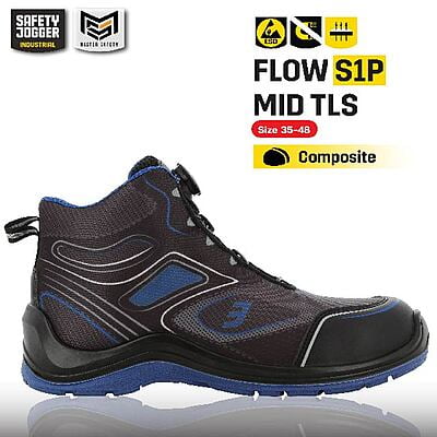 รองเท้าเซฟตี้ปรับหมุน Safety Jogger รุ่น FLOW รองเท้านิรภัย รองเท้าหัวเหล็ก รองเท้ากันลื่น