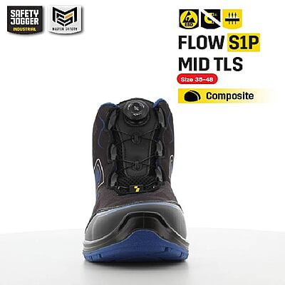 รองเท้าเซฟตี้ปรับหมุน Safety Jogger รุ่น FLOW รองเท้านิรภัย รองเท้าหัวเหล็ก รองเท้ากันลื่น