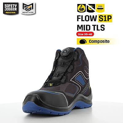 รองเท้าเซฟตี้ปรับหมุน Safety Jogger รุ่น FLOW รองเท้านิรภัย รองเท้าหัวเหล็ก รองเท้ากันลื่น