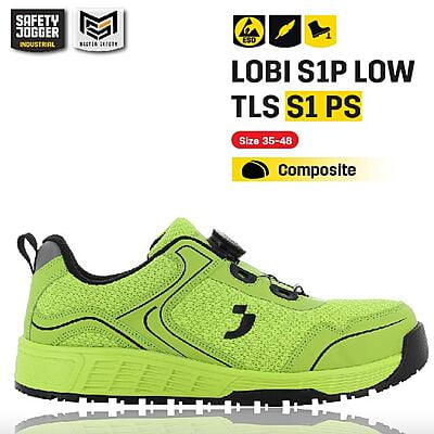 รองเท้าเซฟตี้ Safety Jogger  รุ่น LOBI รองเท้านิรภัย รองเท้าหัวเหล็ก รองเท้ากันลื่น