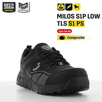 รองเท้าเซฟตี้ Safety Jogger  รุ่น MILOS รองเท้านิรภัย รองเท้าหัวเหล็ก รองเท้าหุ้มส้น รองเท้ากันลื่น