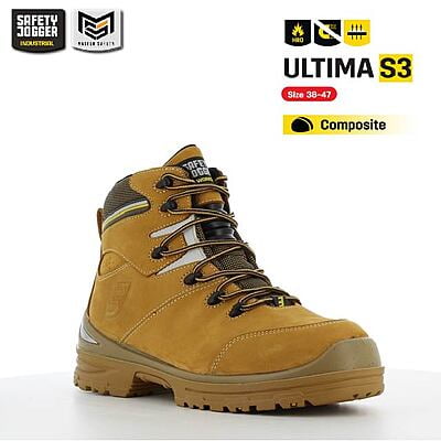 รองเท้าเซฟตี้ Safety Jogger   รุ่น ULTIMA รองเท้านิรภัย รองเท้าหัวเหล็ก รองเท้าหุ้มข้อ รองเท้าหนัง