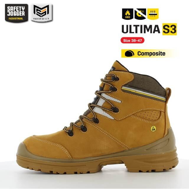รองเท้าเซฟตี้ Safety Jogger   รุ่น ULTIMA รองเท้านิรภัย รองเท้าหัวเหล็ก รองเท้าหุ้มข้อ รองเท้าหนัง