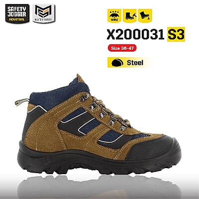 รองเท้าเซฟตี้ Safety Jogger รุ่น X200031 รองเท้านิรภัย รองเท้าหัวเหล็ก รองเท้าหุ้มข้อ รองเท้ากันลื่น