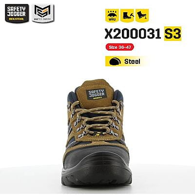 รองเท้าเซฟตี้ Safety Jogger รุ่น X200031 รองเท้านิรภัย รองเท้าหัวเหล็ก รองเท้าหุ้มข้อ รองเท้ากันลื่น