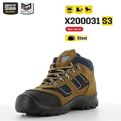 รองเท้าเซฟตี้ Safety Jogger รุ่น X200031 รองเท้านิรภัย รองเท้าหัวเหล็ก รองเท้าหุ้มข้อ รองเท้ากันลื่น