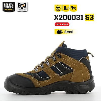 รองเท้าเซฟตี้ Safety Jogger รุ่น X200031 รองเท้านิรภัย รองเท้าหัวเหล็ก รองเท้าหุ้มข้อ รองเท้ากันลื่น