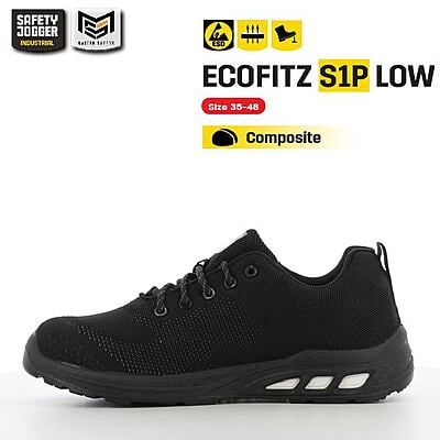 รองเท้าเซฟตี้ Safety Jogger  รุ่น ECOFITZ รองเท้านิรภัย รองเท้าหัวเหล็ก รองเท้าหุ้มข้อ รองเท้าทำงาน