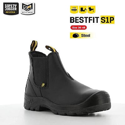 รองเท้าเซฟตี้ Safety Jogger รุ่น BESTFIT รองเท้านิรภัย รองเท้าหัวเหล็ก รองเท้าหุ้มข้อ รองเท้าหนัง