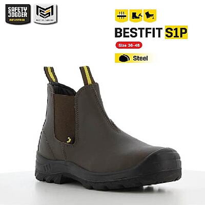 รองเท้าเซฟตี้ Safety Jogger รุ่น BESTFIT รองเท้านิรภัย รองเท้าหัวเหล็ก รองเท้าหุ้มข้อ รองเท้าหนัง