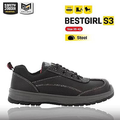 รองเท้าเซฟตี้ผู้หญิง Safety Jogger รุ่น BESTGIRL รองเท้านิรภัย รองเท้าหัวเหล็ก รองเท้าทำงาน