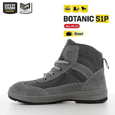 รองเท้าเซฟตี้ผู้หญิง Safety Jogger รุ่น BOTANIC รองเท้านิรภัย รองเท้าหนัง รองเท้าหัวเหล็ก