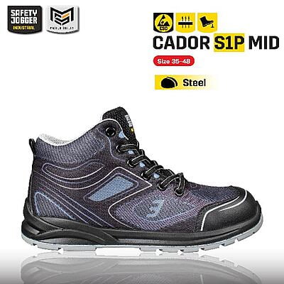 รองเท้าเซฟตี้ Safety Jogger รุ่น CADOR รองเท้านิรภัย รองเท้าหุ้มข้อ รองเท้าผ้าใบ รองเท้าหัวเหล็ก