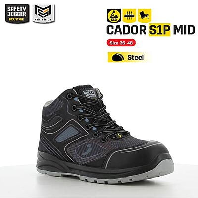 รองเท้าเซฟตี้ Safety Jogger รุ่น CADOR รองเท้านิรภัย รองเท้าหุ้มข้อ รองเท้าผ้าใบ รองเท้าหัวเหล็ก