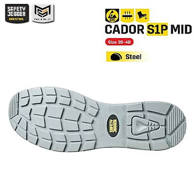 รองเท้าเซฟตี้ Safety Jogger รุ่น CADOR รองเท้านิรภัย รองเท้าหุ้มข้อ รองเท้าผ้าใบ รองเท้าหัวเหล็ก