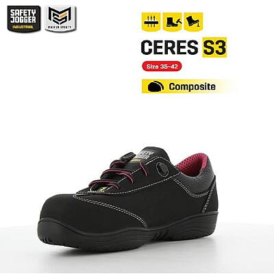 รองเท้าเซฟตี้ผู้หญิง Safety Jogger รุ่น CERES รองเท้านิรภัย รองเท้าหัวเหล็ก รองเท้าหนัง