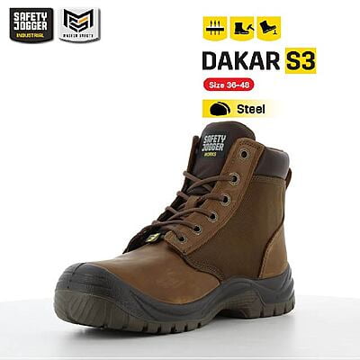 รองเท้าเซฟตี้ Safety Jogger รุ่น DAKAR รองเท้านิรภัย รองเท้าหัวเหล็ก รองเท้าหุ้มข้อ รองเท้าทำงาน
