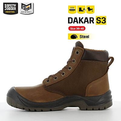 รองเท้าเซฟตี้ Safety Jogger รุ่น DAKAR รองเท้านิรภัย รองเท้าหัวเหล็ก รองเท้าหุ้มข้อ รองเท้าทำงาน