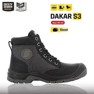 รองเท้าเซฟตี้ Safety Jogger รุ่น DAKAR รองเท้านิรภัย รองเท้าหัวเหล็ก รองเท้าหุ้มข้อ รองเท้าทำงาน