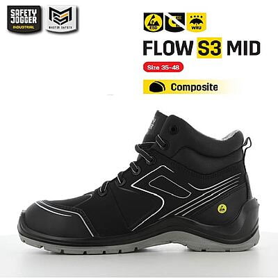 รองเท้าเซฟตี้ Safety Jogger รุ่น FLOW รองเท้านิรภัย รองเท้าหุ้มข้อ รองเท้าหัวเหล็ก รองเท้ากันลื่น