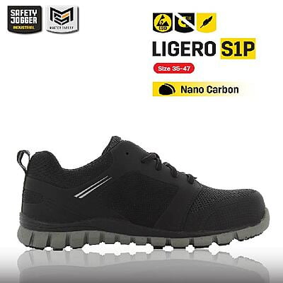 รองเท้าเซฟตี้ Safety Jogger  รุ่น LIGERO รองเท้านิรภัย รองเท้าหัวเหล็ก รองเท้ากันลื่น รองเท้าผ้าใบ