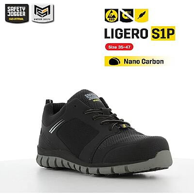 รองเท้าเซฟตี้ Safety Jogger  รุ่น LIGERO รองเท้านิรภัย รองเท้าหัวเหล็ก รองเท้ากันลื่น รองเท้าผ้าใบ