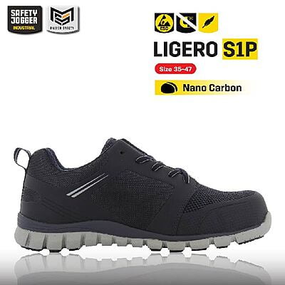 รองเท้าเซฟตี้ Safety Jogger  รุ่น LIGERO รองเท้านิรภัย รองเท้าหัวเหล็ก รองเท้ากันลื่น รองเท้าผ้าใบ
