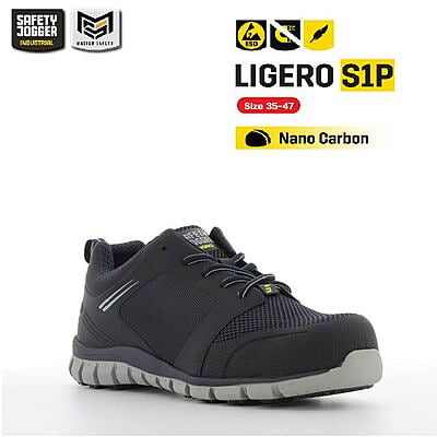 รองเท้าเซฟตี้ Safety Jogger  รุ่น LIGERO รองเท้านิรภัย รองเท้าหัวเหล็ก รองเท้ากันลื่น รองเท้าผ้าใบ