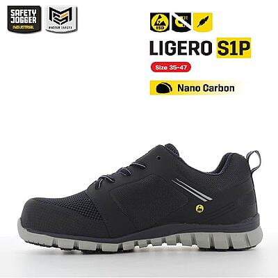 รองเท้าเซฟตี้ Safety Jogger  รุ่น LIGERO รองเท้านิรภัย รองเท้าหัวเหล็ก รองเท้ากันลื่น รองเท้าผ้าใบ