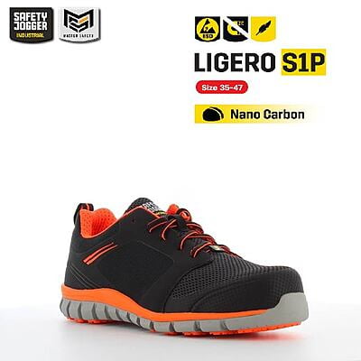 รองเท้าเซฟตี้ Safety Jogger  รุ่น LIGERO รองเท้านิรภัย รองเท้าหัวเหล็ก รองเท้ากันลื่น รองเท้าผ้าใบ