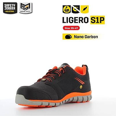 รองเท้าเซฟตี้ Safety Jogger  รุ่น LIGERO รองเท้านิรภัย รองเท้าหัวเหล็ก รองเท้ากันลื่น รองเท้าผ้าใบ