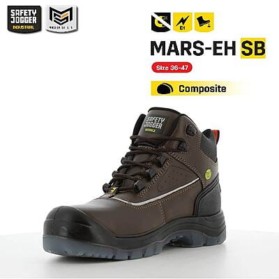 รองเท้าเซฟตี้ Safety Jogger  รุ่น MARS รองเท้านิรภัย รองเท้าหัวคอมโพสิท รองเท้ากันไฟฟ้า ไฟฟ้าแรงสูง