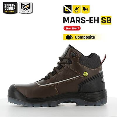 รองเท้าเซฟตี้ Safety Jogger  รุ่น MARS รองเท้านิรภัย รองเท้าหัวคอมโพสิท รองเท้ากันไฟฟ้า ไฟฟ้าแรงสูง