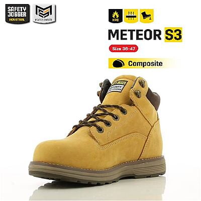รองเท้าเซฟตี้ Safety Jogger   รุ่น METEOR รองเท้านิรภัย รองเท้าหัวเหล็ก รองเท้าหุ้มข้อ รองเท้าหนัง