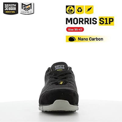 รองเท้าเซฟตี้รีไซเคิล Safety Jogger รุ่น MORRIS รองเท้านิรภัย รองเท้ารีไซเคิล  รองเท้าผ้าใบ