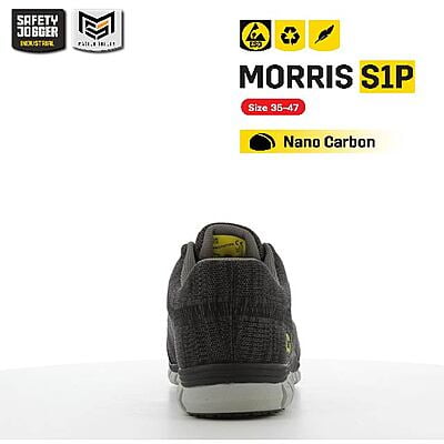 รองเท้าเซฟตี้รีไซเคิล Safety Jogger รุ่น MORRIS รองเท้านิรภัย รองเท้ารีไซเคิล  รองเท้าผ้าใบ