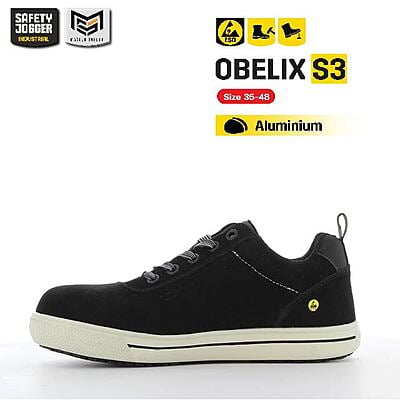 รองเท้าเซฟตี้ Safety Jogger รุ่น OBELIX รองเท้านิรภัย รองเท้าหัวเหล็ก รองเท้าเซฟตี้หัวกว้าง
