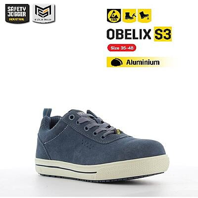 รองเท้าเซฟตี้ Safety Jogger รุ่น OBELIX รองเท้านิรภัย รองเท้าหัวเหล็ก รองเท้าเซฟตี้หัวกว้าง