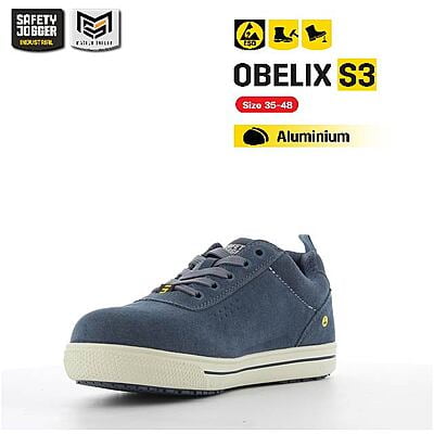 รองเท้าเซฟตี้ Safety Jogger รุ่น OBELIX รองเท้านิรภัย รองเท้าหัวเหล็ก รองเท้าเซฟตี้หัวกว้าง