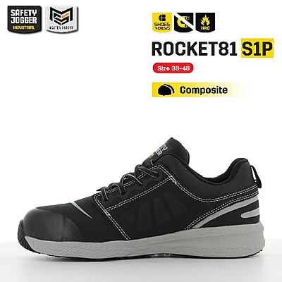 รองเท้าเซฟตี้ Safety Jogger รุ่น  ROCKET81 รองเท้านิรภัย รองเท้าหัวเหล็ก รองเท้าผ้าใบเซฟตี้