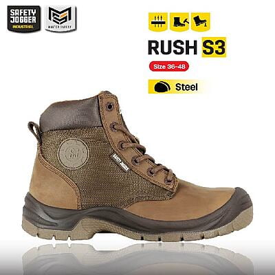 รองเท้าเซฟตี้ Safety Jogger รุ่น RUSH รองเท้านิรภัย รองเท้าหัวเหล็ก รองเท้าหุ้มข้อ รองเท้าทำงาน
