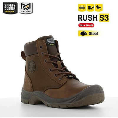 รองเท้าเซฟตี้ Safety Jogger รุ่น RUSH รองเท้านิรภัย รองเท้าหัวเหล็ก รองเท้าหุ้มข้อ รองเท้าทำงาน