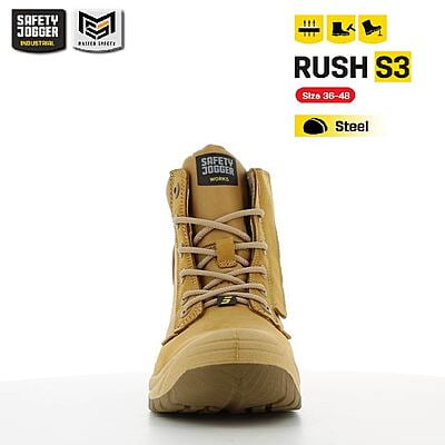 รองเท้าเซฟตี้ Safety Jogger รุ่น RUSH รองเท้านิรภัย รองเท้าหัวเหล็ก รองเท้าหุ้มข้อ รองเท้าทำงาน