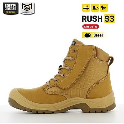 รองเท้าเซฟตี้ Safety Jogger รุ่น RUSH รองเท้านิรภัย รองเท้าหัวเหล็ก รองเท้าหุ้มข้อ รองเท้าทำงาน